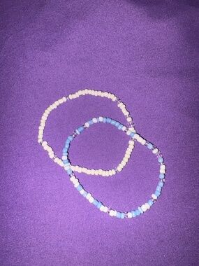Homemade beaded bracelets